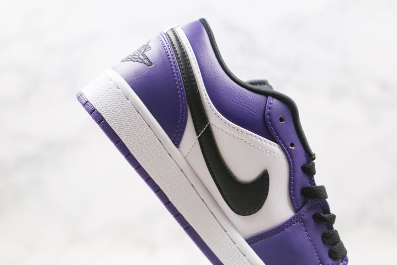 Jordan 1 Low Court Purple White